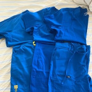 Blue Scrubs! Matching & NWOT (3 pairs)